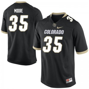 Mens Buffaloes #35 Clyde Moore Black Stitched Jersey 775203-598