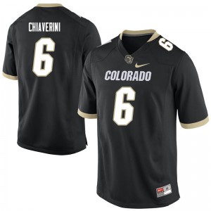 Men's Colorado #6 Curtis Chiaverini Black College Jerseys 667881-747