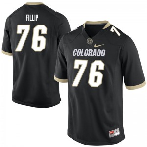 Men's Colorado #76 Frank Fillip Black Embroidery Jerseys 630017-638