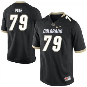 Mens Colorado Buffaloes #79 Heston Paige Black Football Jersey 318444-885