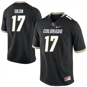 Mens University of Colorado #17 Josh Goldin Black Official Jerseys 421689-390