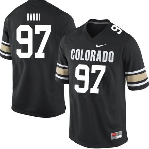 Men's University of Colorado #97 Mo Bandi Home Black Football Jerseys 539148-554