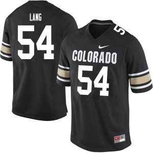 Men's University of Colorado #54 Terrance Lang Home Black NCAA Jerseys 117604-106