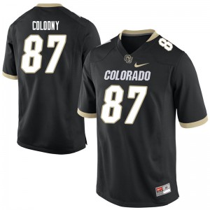 Men's University of Colorado #87 Vincent Colodny Black University Jersey 459963-676