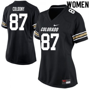 Women Colorado #87 Vincent Colodny Black Football Jersey 149438-749