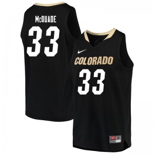 Men's UC Colorado #33 Aidan McQuade Black Player Jersey 973610-794