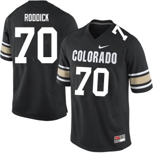 Mens University of Colorado #70 Casey Roddick Home Black Official Jersey 327835-194