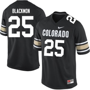Men's UC Colorado #25 Mekhi Blackmon Home Black Player Jerseys 505142-439