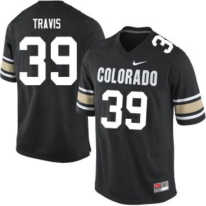 Men's Colorado #39 Ryan Travis Home Black Official Jersey 176644-378