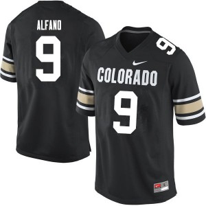 Men's Colorado Buffaloes #9 Antonio Alfano Home Black Embroidery Jerseys 347164-840