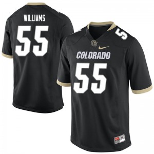 Mens Colorado #55 Austin Williams Black NCAA Jerseys 420880-527