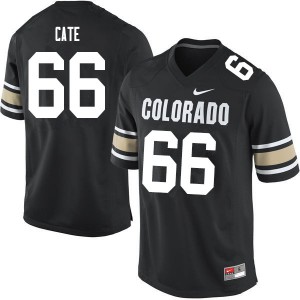 Men's UC Colorado #66 Dominick Cate Home Black Official Jersey 248945-888