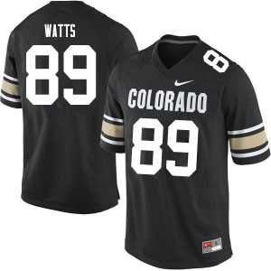 Men's Colorado #89 Josh Watts Home Black Official Jersey 134486-411