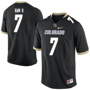 Men's UC Colorado #7 Marvin Ham II Black Official Jersey 943294-720