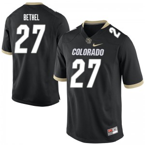 Men's UC Colorado #27 Nigel Bethel Black Embroidery Jersey 759086-714
