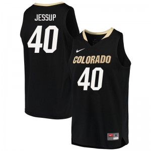 Men Colorado Buffaloes #40 Isaac Jessup Black College Jerseys 239507-672