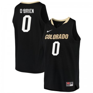 Men Colorado #0 Luke O'Brien Black Alumni Jerseys 865590-223