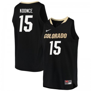 Men's Colorado #15 Owen Koonce Black High School Jersey 710668-144
