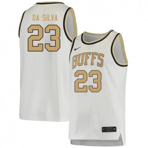 Men's University of Colorado #23 Tristan da Silva White Basketball Jerseys 286252-230