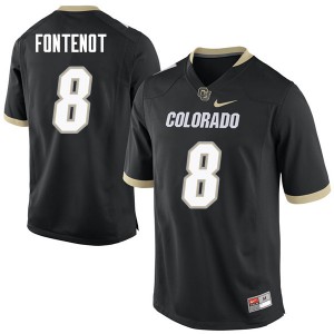 Men's University of Colorado #8 Alex Fontenot Black High School Jerseys 525299-935