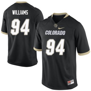 Men's University of Colorado #94 Alfred Williams Black Official Jerseys 717347-714