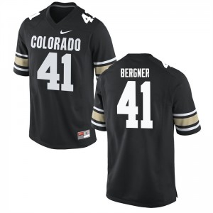 Mens Colorado Buffaloes #41 Andrew Bergner Home Black Player Jerseys 404854-419