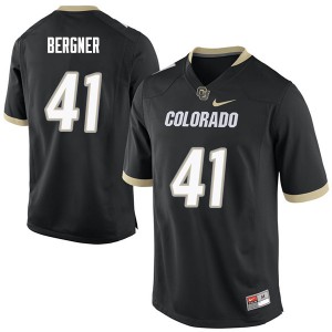 Men's University of Colorado #41 Andrew Bergner Black College Jerseys 652517-148