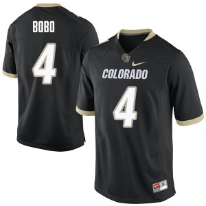 Men's Colorado Buffaloes #4 Bryce Bobo Black NCAA Jersey 313806-658