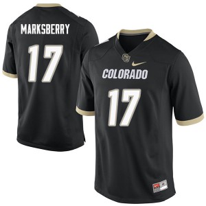 Men Colorado #17 Casey Marksberry Black Football Jersey 653639-697