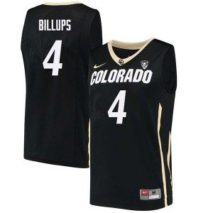 Mens Colorado Buffaloes #4 Chauncey Billups Black Basketball Jersey 268532-986