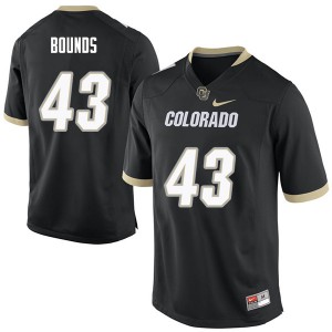 Mens University of Colorado #43 Chris Bounds Black Alumni Jersey 299423-542