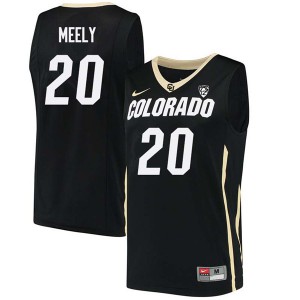 Men Colorado Buffaloes #20 Cliff Meely Black Stitch Jersey 853859-562