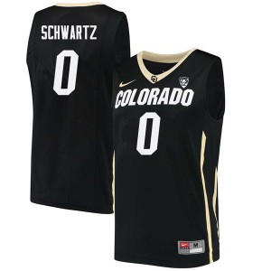 Men's Colorado #0 D'Shawn Schwartz Black NCAA Jersey 569665-449