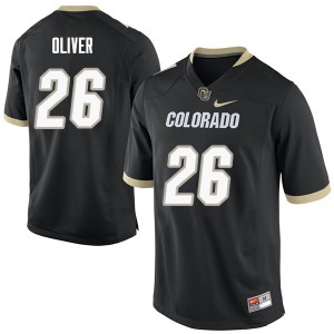 Men's Colorado Buffaloes #26 Isaiah Oliver Black University Jerseys 301480-109