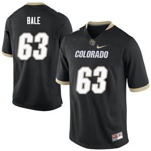 Men's Colorado Buffaloes #63 JT Bale Black Football Jerseys 572693-187