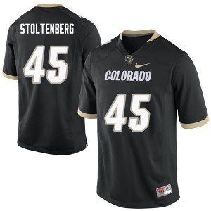 Men Colorado #45 Jacob Stoltenberg Black College Jerseys 584331-455