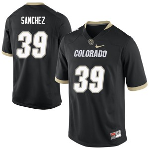 Men University of Colorado #39 Jaisen Sanchez Black Official Jerseys 873800-259