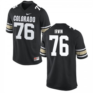 Men Colorado #76 Jeromy Irwin Home Black Official Jerseys 349469-914