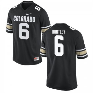 Men Colorado #6 Johnny Huntley Home Black Official Jersey 937792-419