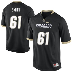 Mens University of Colorado #61 Kolter Smith Black Embroidery Jersey 288773-153