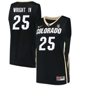 Men UC Colorado #25 McKinley Wright IV Black Embroidery Jersey 610246-693