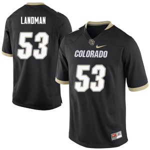 Men Colorado #53 Nate Landman Black Embroidery Jersey 533248-550