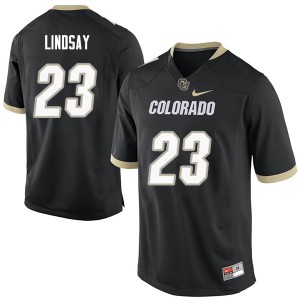 Men Colorado Buffaloes #23 Phillip Lindsay Black High School Jerseys 436128-517