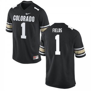Mens Buffaloes #1 Shay Fields Home Black Stitched Jerseys 624297-647