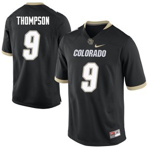 Men's University of Colorado #9 Tedric Thompson Black University Jersey 768697-386