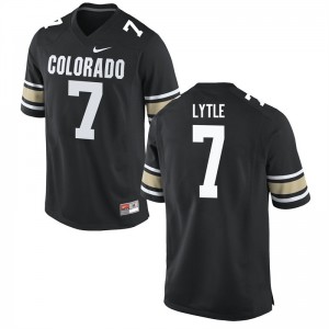 Men University of Colorado #7 Tyler Lytle Home Black Football Jerseys 466523-419