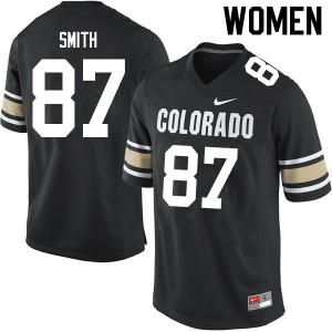 Women Colorado #87 Alexander Smith Home Black Player Jersey 951765-618