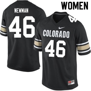 Women University of Colorado #46 Chase Newman Home Black Alumni Jerseys 551488-851