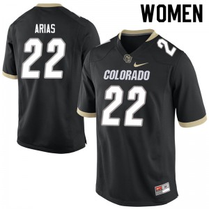 Women's UC Colorado #22 Daniel Arias Black Player Jerseys 534795-120