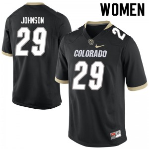 Womens Colorado #29 Dustin Johnson Black Official Jersey 345151-369